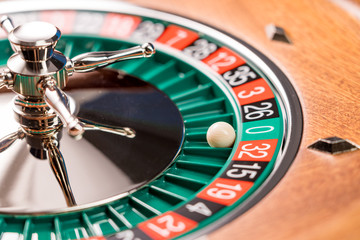 Obraz premium Roulette table close up at the Casino