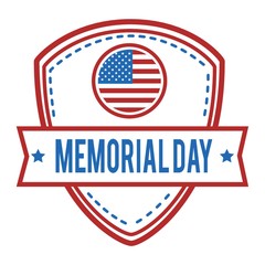 Memorial day label.