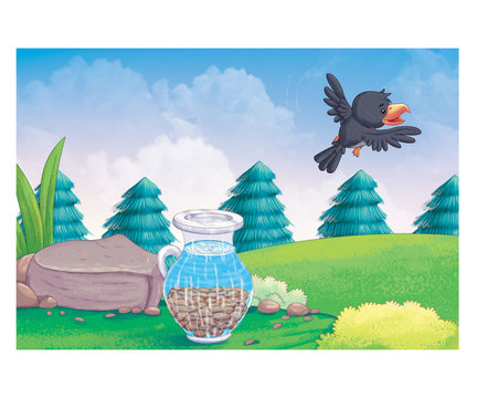 thirsty crow