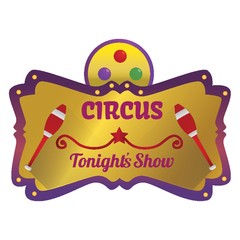 circus tonight's show label