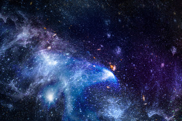 Fototapeta na wymiar Galaxy in space textured background