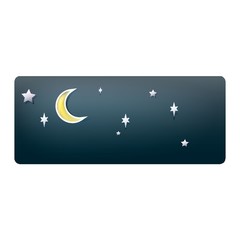 Fototapeta na wymiar A stars and moon banner illustration.