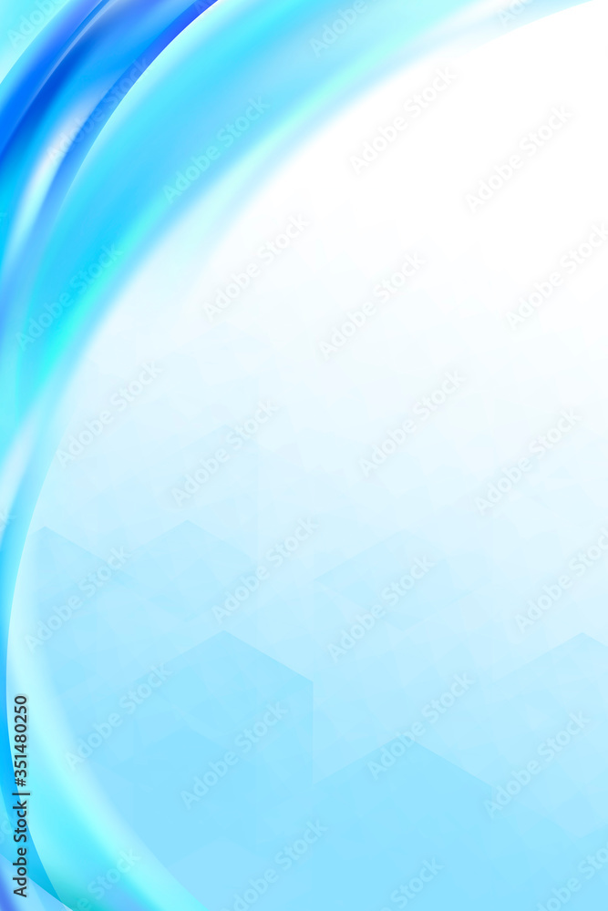 Wall mural ombre blue mosaic textured background illustration