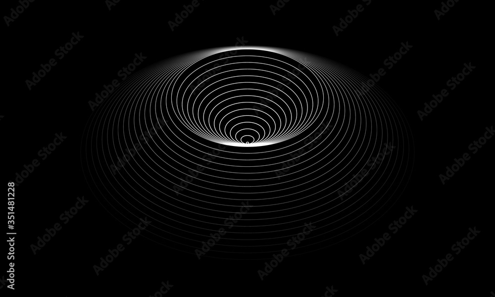 Poster set of circles like optical illusion