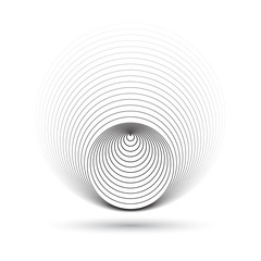 Obraz premium zestaw kółek jak złudzenie optyczne