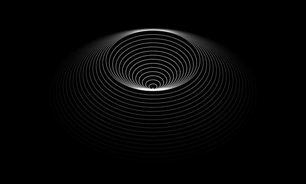 set of circles like optical illusion
