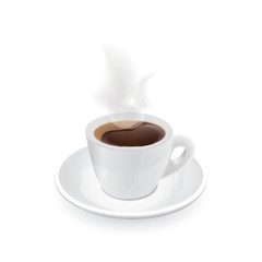 cup of hot coffee