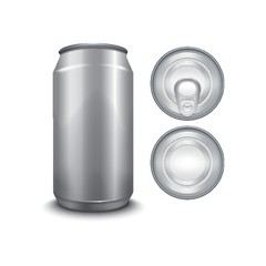 blank aluminium can