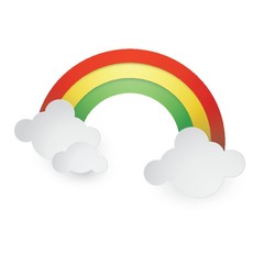 Rainbow and clouds