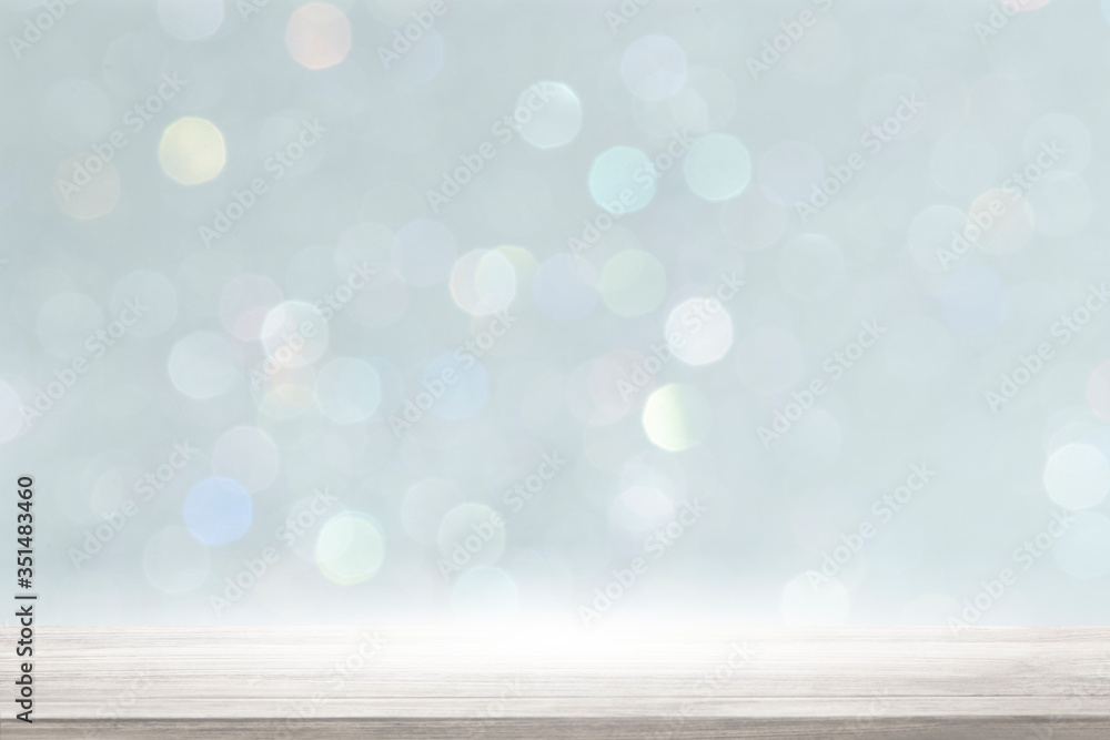 Canvas Prints bright blue bokeh patterned background