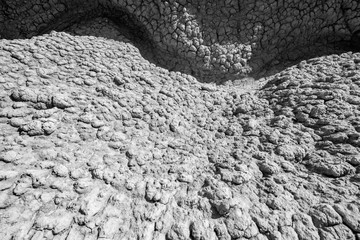 arid land in muddy volcanoes