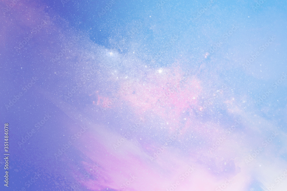 Wall mural pastel galaxy patterned background illustration