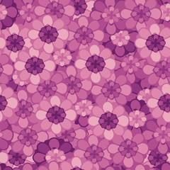 Seamless repeating pattern of flowers