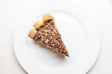 Homemade Chocolate Cake. Delicious family dessert. Home cooking