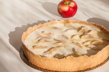 Homemade apple pie.  Home Cooking