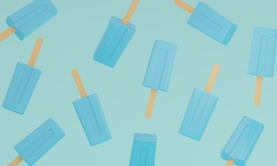 アイスバー3DCG背景画像