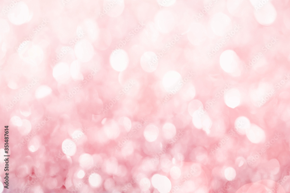 Wall mural pink bokeh patterned background illustration