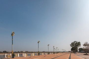 Road along the Mekong River, Thai-Laos border At Si Chiang Mai District, Nong Khai, Thailand