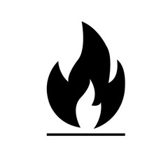 fire and flame icon. vector icon