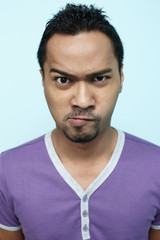 Obraz premium Man looking angry