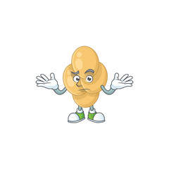 A cartoon image of bordetella pertussis in smirking face