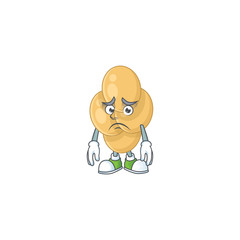 Bordetella pertussis Caricature design picture showing worried face