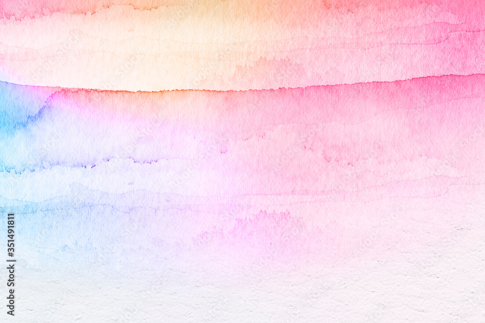 Wall mural colorful watercolor textured background