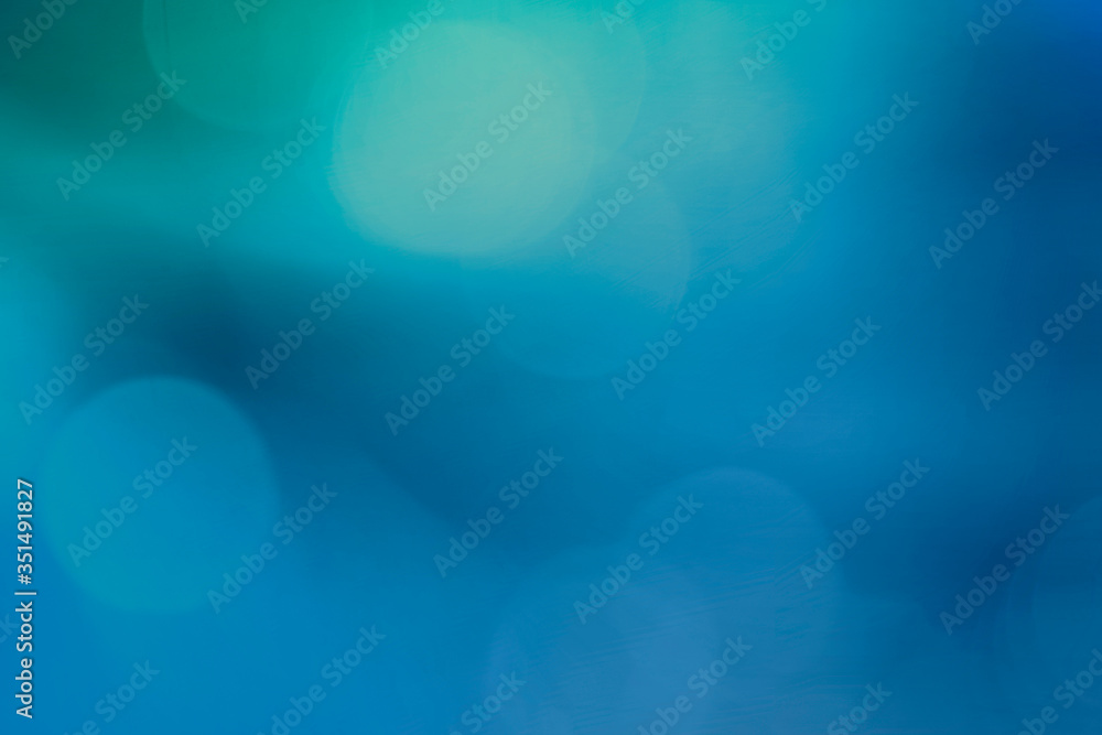 Canvas Prints bokeh pattern on a blue background