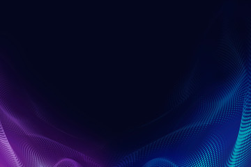 Purple and indigo halftone patterned background