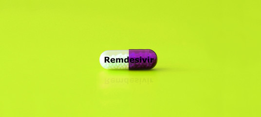 (Remdesivir) Medication antiviral capsule pills for treatment infection. used to prevention and treatment for coronavirus infection COVID-19, medicine drug nCCoV 2019. Resistance, Pandemic infectious
