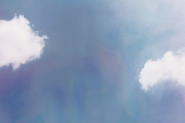 Cloud patterned blue sky background
