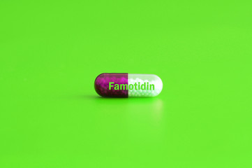 (Famotidin) Medication antiviral capsule pills for treatment infection. used to prevention and treatment for coronavirus infection COVID-19, medicine drug nCCoV 2019. Resistance, Pandemic infectious