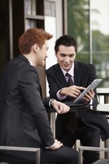 Businessmen having a discussion