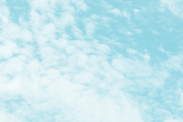 Clouds in a blue sky background