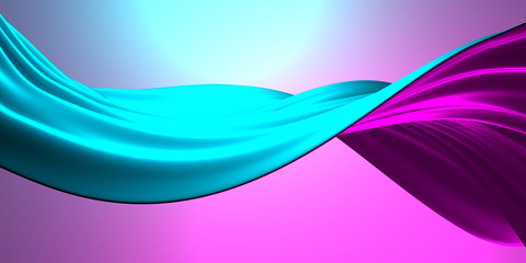 Colorful Liquid metallic wavy background