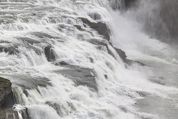 Majestic Gullfoss waterfall in Iceland