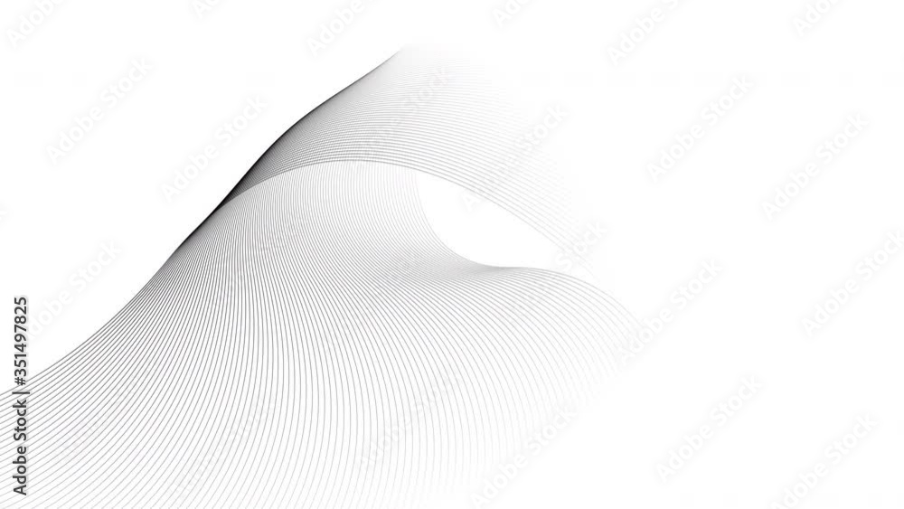 Wall mural animated background, abstract lines, ideal for compositing and motion graphics