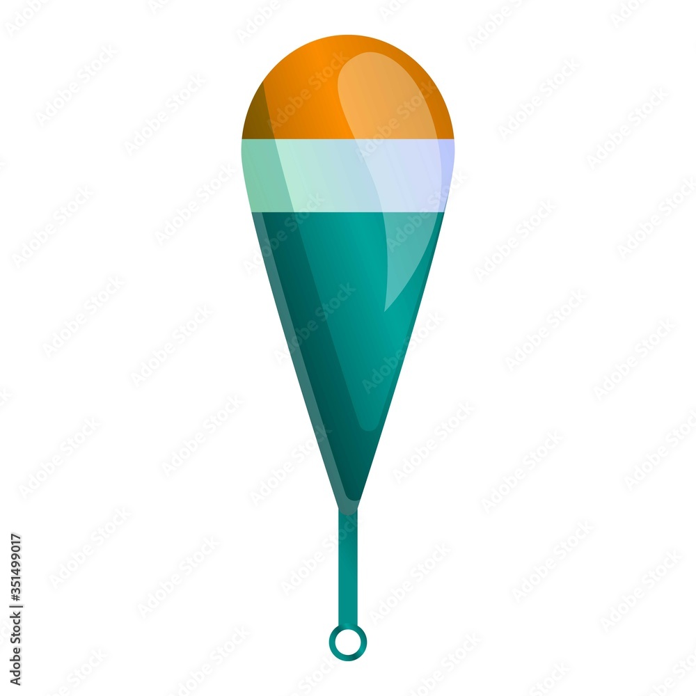 Poster bobber float icon. cartoon of bobber float vector icon for web design isolated on white background