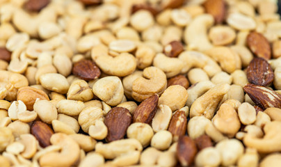 Roasted nuts for use as background image or as texture