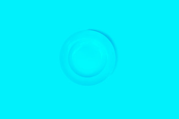 Blue plate on a blue background.