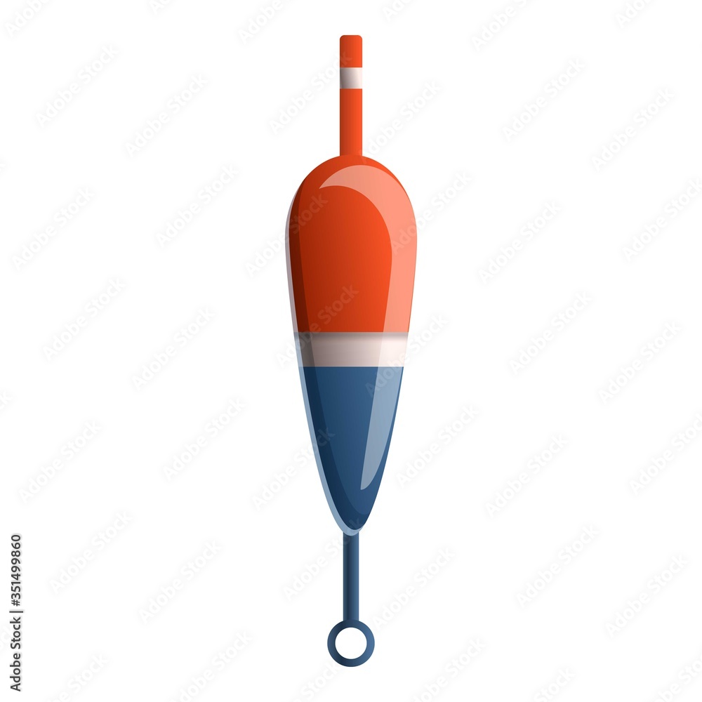 Poster bobber tool icon. cartoon of bobber tool vector icon for web design isolated on white background