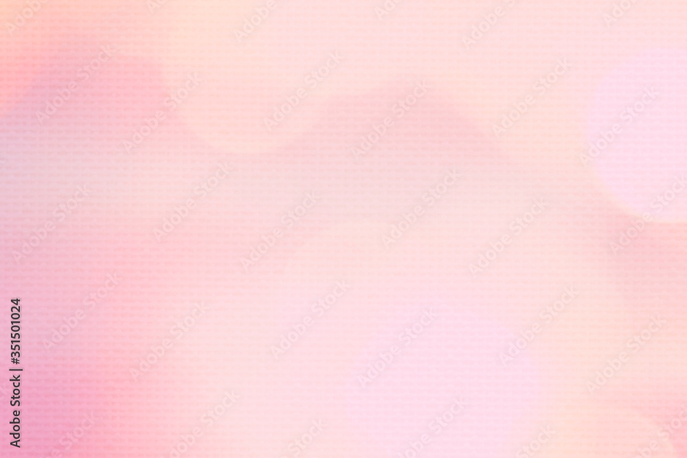Wall mural salmon pink bokeh patterned background