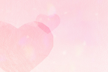 Heart patterned on a pink background