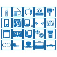 A retro icons illustration.