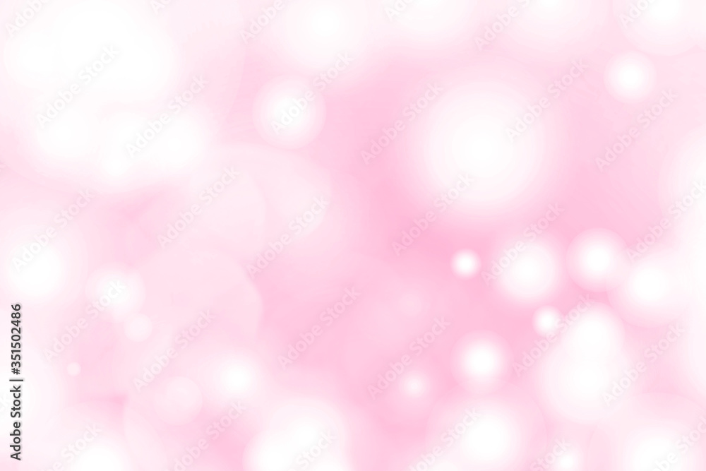 Wall mural flamingo pink bokeh patterned background