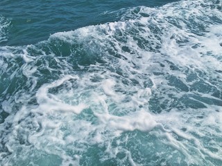 Fototapeta na wymiar Waves foam from Thailand 
