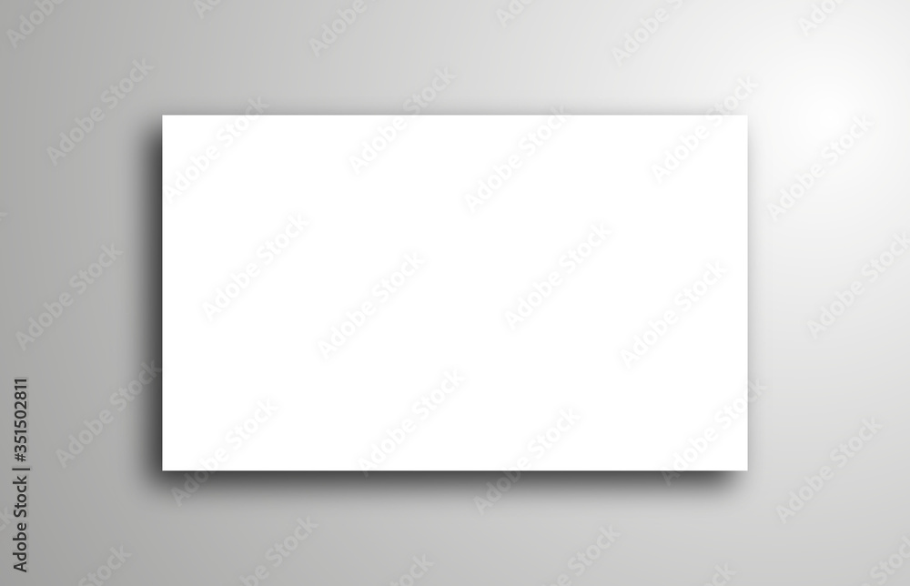 Poster paper effect with transparent realistic shadows. web banner, template or mock up. brochures for prom