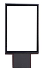 Vertical billboard for commercial advertisements on white