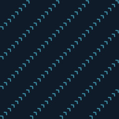 Obraz premium chevron arrows seamles pattern background. Stock vector illustration isolated on blue background.