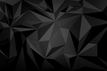 Black crystal patterned background